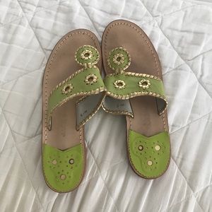 Jack Rogers Rio Navajo Nantucket Leather Sandals